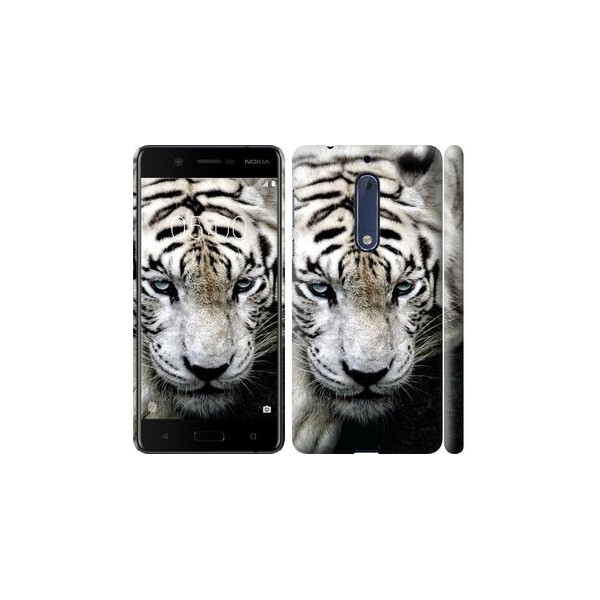 

Чехол на Nokia 5 Грустный белый тигр (04798)