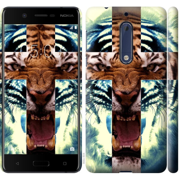 

Чехол на Nokia 5 Злой тигр (04798)