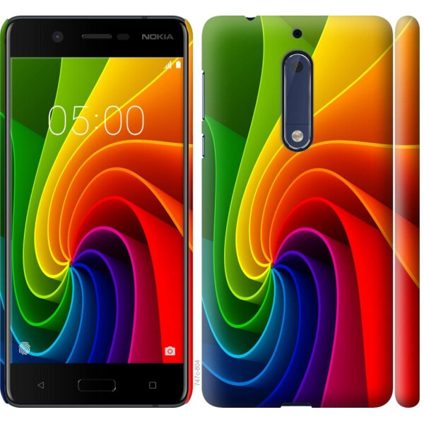 

Чехол на Nokia 5 Радужный вихрь (04798)