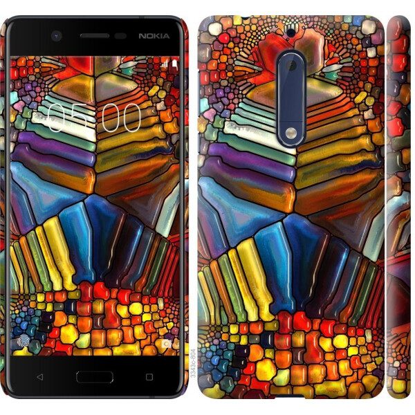 

Чехол на Nokia 5 Разноцветный витраж (04798)