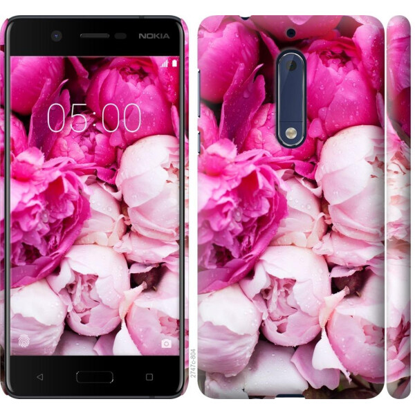 

Чехол на Nokia 5 Розовые пионы (04798)
