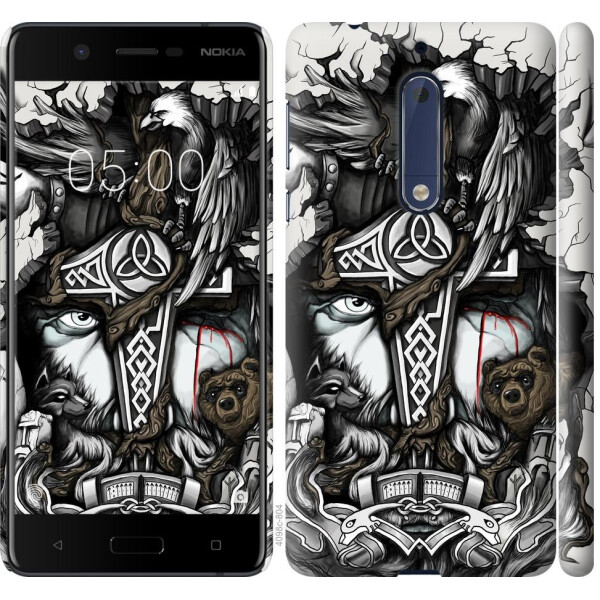 

Чехол на Nokia 5 Тату Викинг (04798)