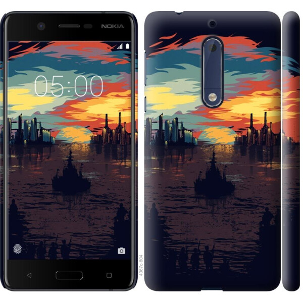 

Чехол на Nokia 5 Череп-абстракция (04798)