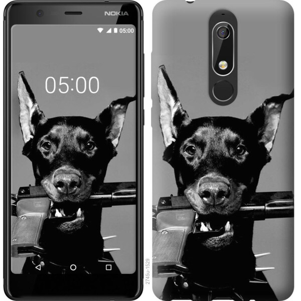 

Чехол на Nokia 5.1 Доберман (04798)