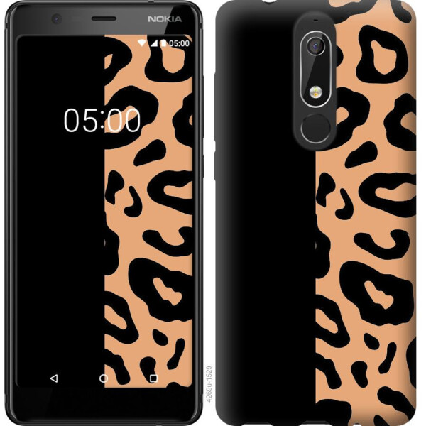

Чехол на Nokia 5.1 Пятна леопарда (04798)