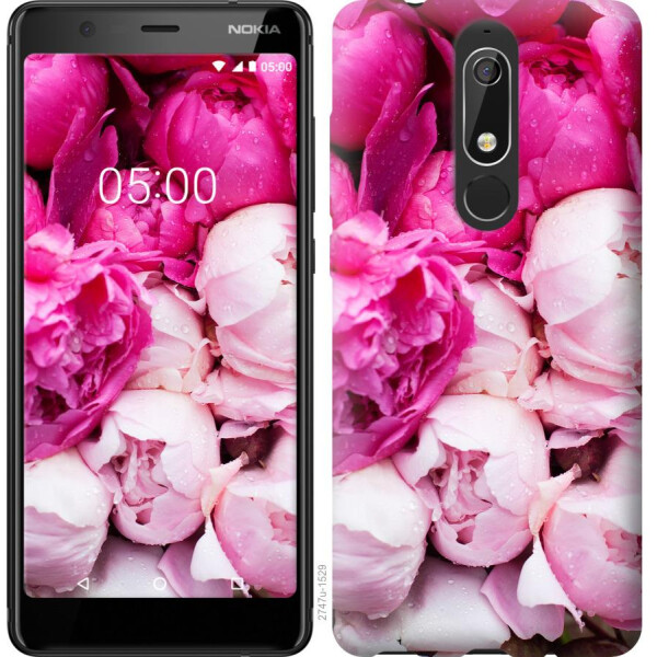 

Чехол на Nokia 5.1 Розовые пионы (04798)