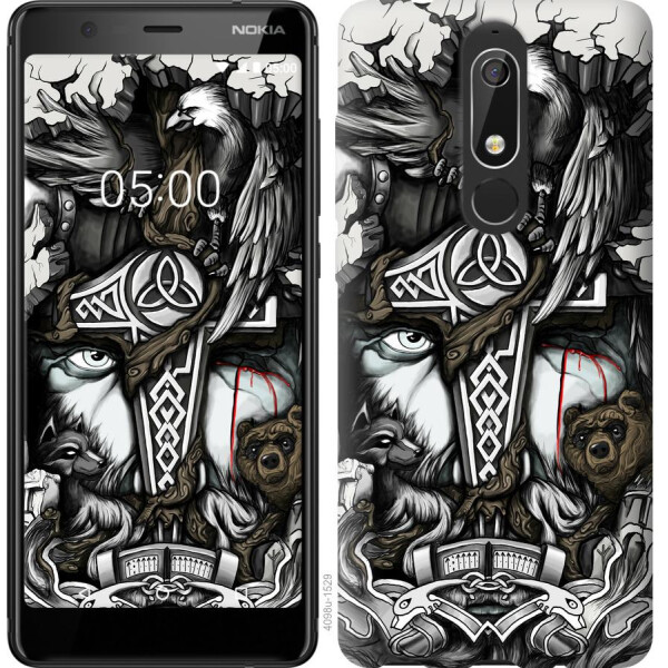 

Чехол на Nokia 5.1 Тату Викинг (04798)