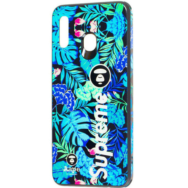 

TPU+Glass чехол Cute Print для Samsung Galaxy A40 (A405F)