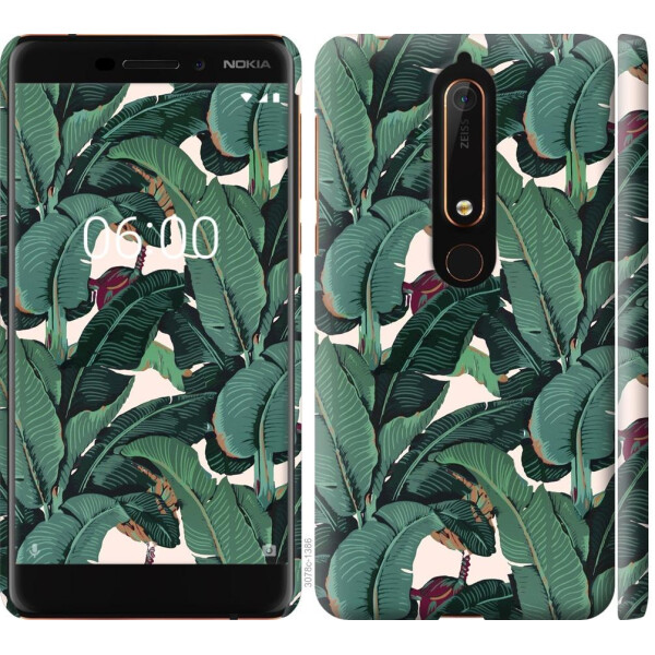 

Чехол на Nokia 6 2018 Банановые листья (04798)