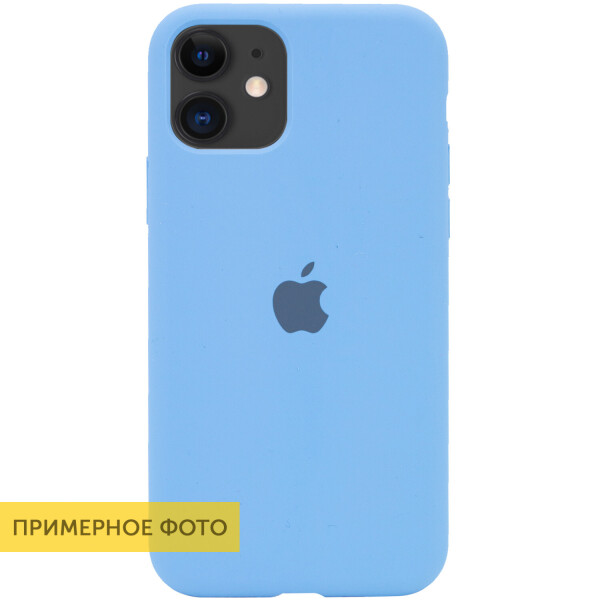 

Чехол Silicone Case Full Protective (AA) для Apple iPhone 6/6s (4.7") Голубой / Cornflower (is_00000035270_6)