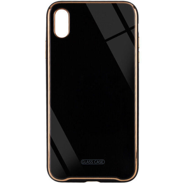 

TPU+Glass чехол Venezia для Apple iPhone X / XS (5.8") Черный / Black (is_00000037709_9)