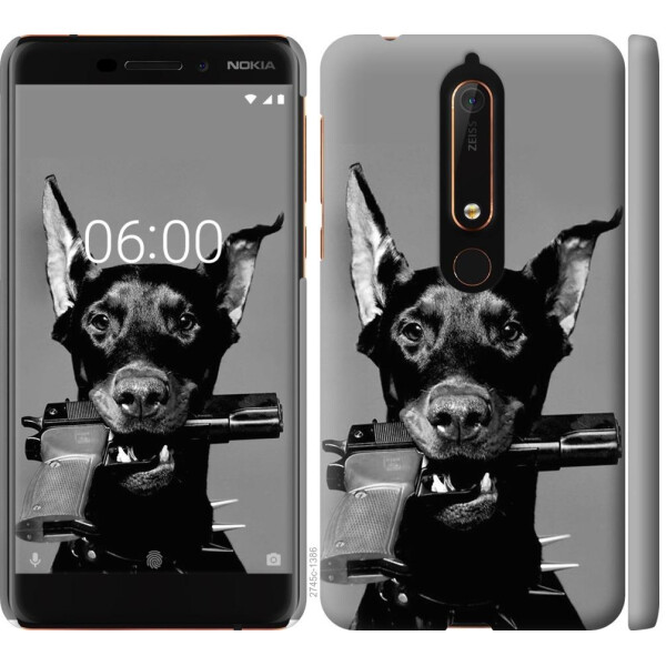

Чехол на Nokia 6 2018 Доберман (04798)