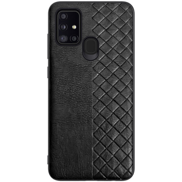 

Кожаная накладка WeaveSide (PU) для Samsung Galaxy A21s Черный (is_00000037586_3)