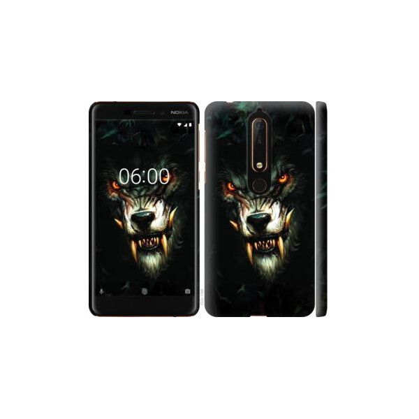 

Чехол на Nokia 6 2018 Дьявольский волк (04798)