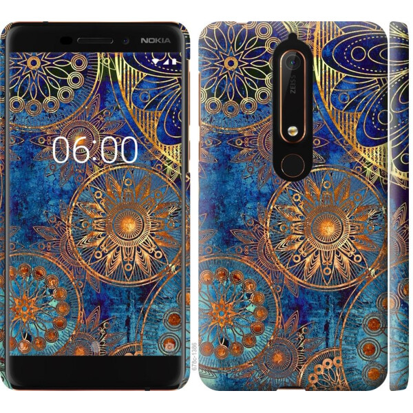 

Чехол на Nokia 6 2018 Золотой узор (04798)