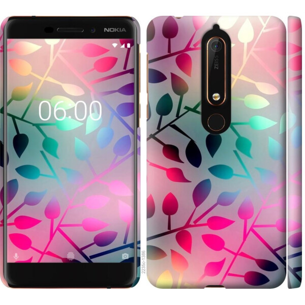 

Чехол на Nokia 6 2018 Листья (04798)