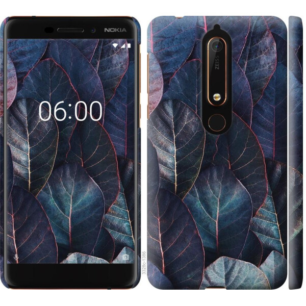 

Чехол на Nokia 6 2018 Листья v3 (04798)