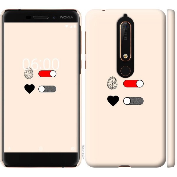 

Чехол на Nokia 6 2018 Любовь и ум (04798)