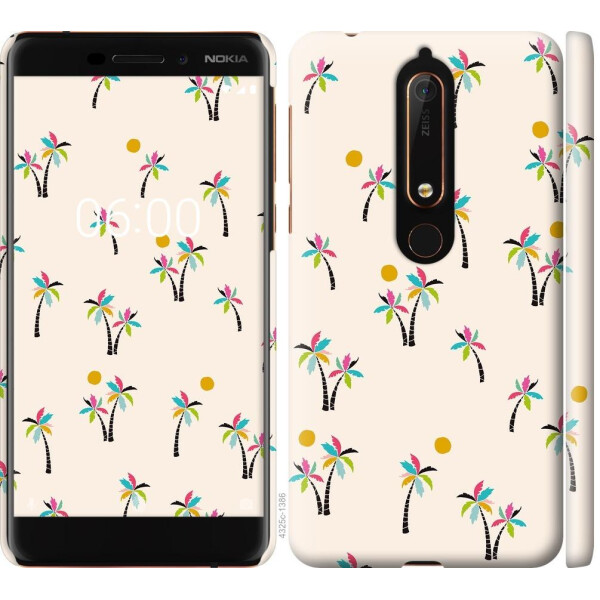 

Чехол на Nokia 6 2018 Пальмочки (04798)