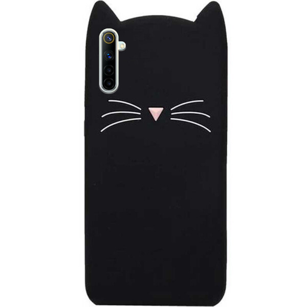

Силиконовая накладка 3D Cat для Realme 6 Черный (is_00000036656_5)