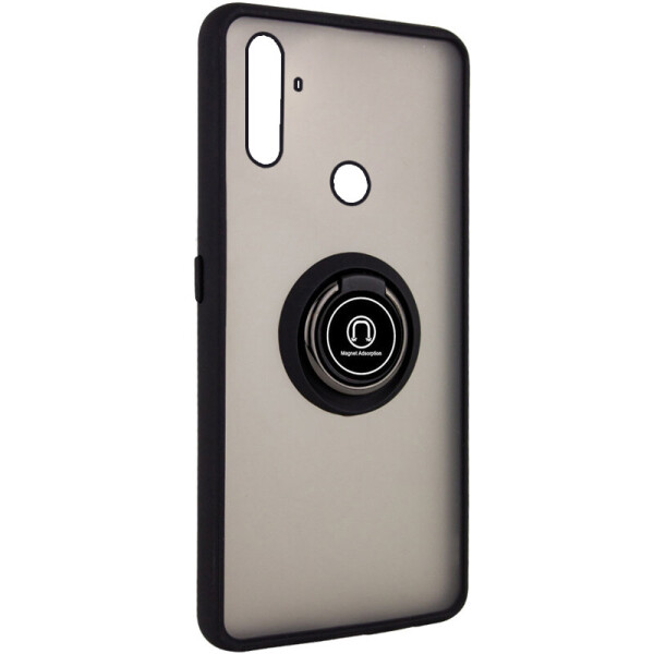 

TPU+PC чехол Deen ColorEdgingRing for Magnet для Realme C3 / 5S Черный (is_00000036458_5)