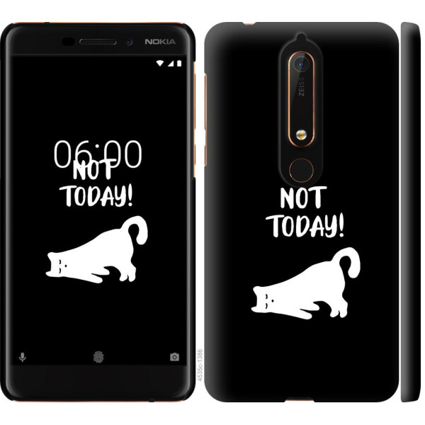 

Чехол на Nokia 6 2018 Уставший кот (04798)