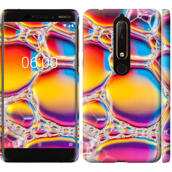 

Чехол на Nokia 6 2018 Цветные пузыри (04798)