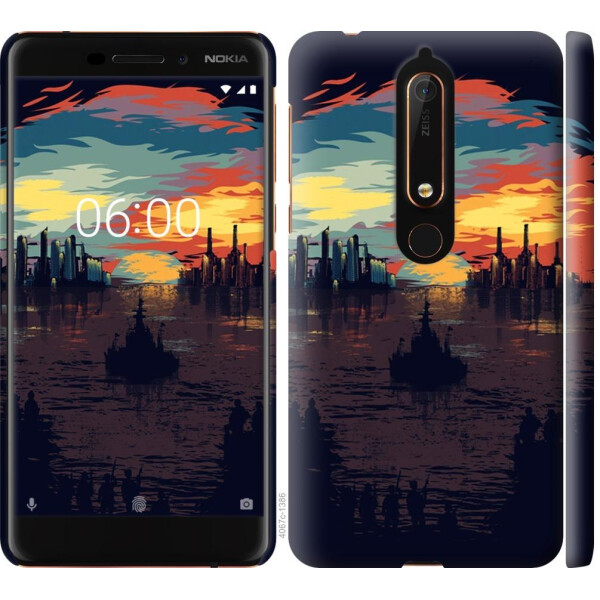 

Чехол на Nokia 6 2018 Череп-абстракция (04798)