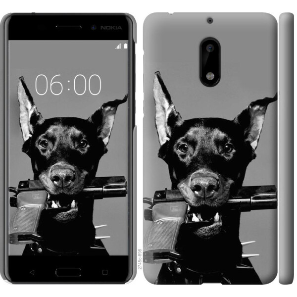 

Чехол на Nokia 6 Доберман (04798)