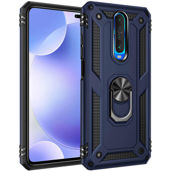 

Ударопрочный чехол Serge Ring магнитный держатель для Xiaomi Redmi K30 / Poco X2