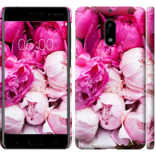 

Чехол на Nokia 6 Розовые пионы (04798)