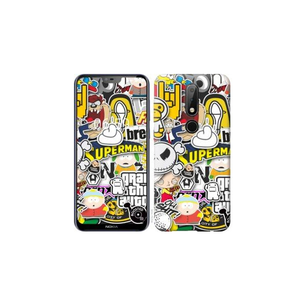 

Чехол на Nokia 6.1 Plus Popular logos (04798)