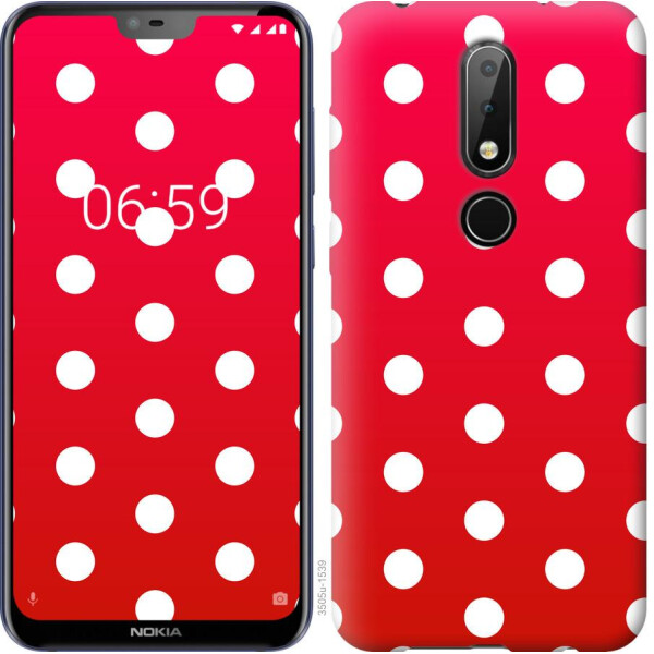 

Чехол на Nokia 6.1 Plus Градиент, Горошек (04798)