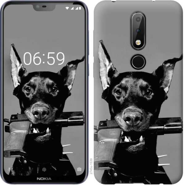 

Чехол на Nokia 6.1 Plus Доберман (04798)