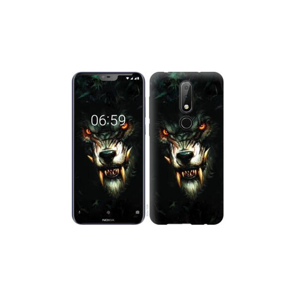 

Чехол на Nokia 6.1 Plus Дьявольский волк (04798)