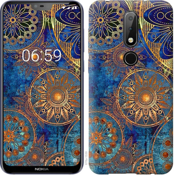 

Чехол на Nokia 6.1 Plus Золотой узор (04798)