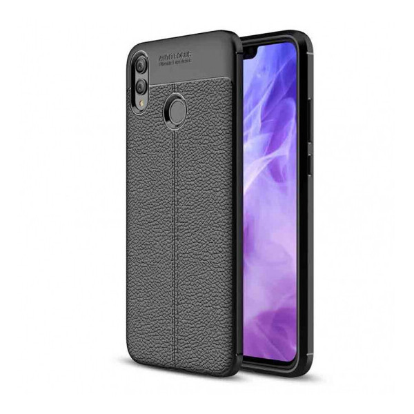 

TPU чехол фактурный (с имитацией кожи) для Huawei Honor 8X Черный (is_00000027293_4)