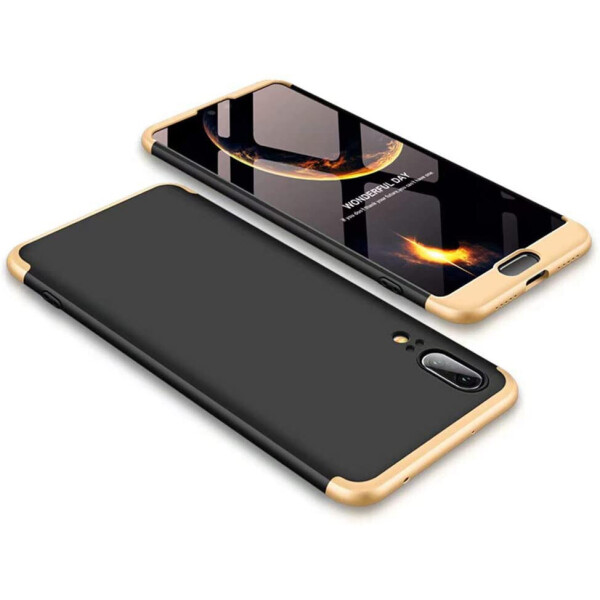 

Пластиковая накладка GKK LikGus 360 градусов для Huawei P20 Pro Черный / Золотой (is_00000025850_6)