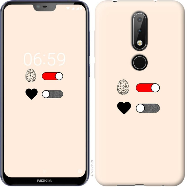 

Чехол на Nokia 6.1 Plus Любовь и ум (04798)