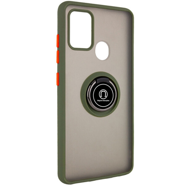 

TPU+PC чехол Deen ColorEdgingRing for Magnet для Samsung Galaxy M31