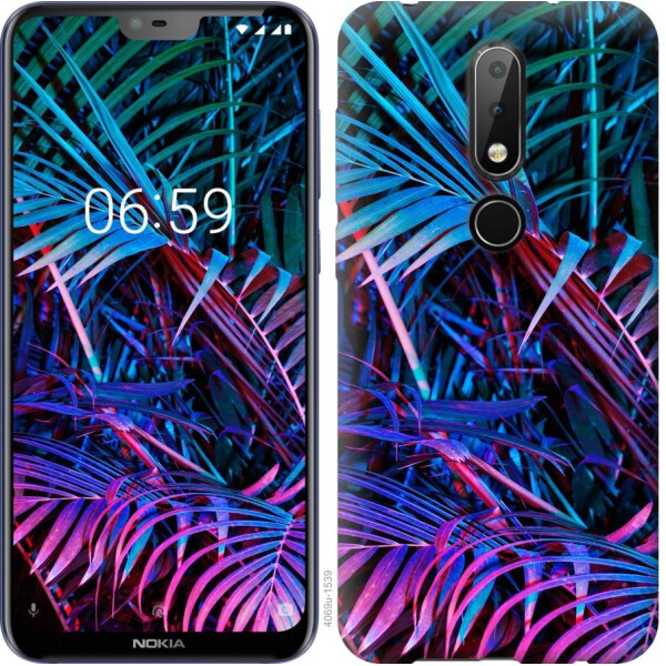 

Чехол на Nokia 6.1 Plus Папоротник под ультрафиолетом (04798)
