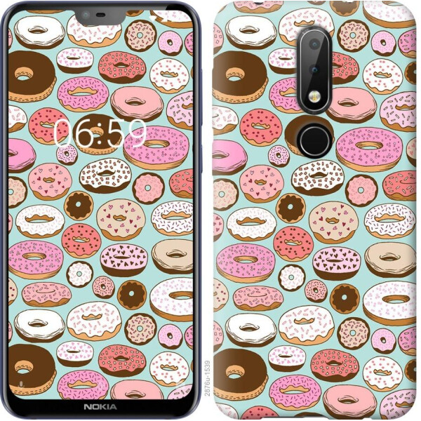 

Чехол на Nokia 6.1 Plus Пончики в глазури (04798)