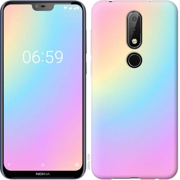 

Чехол на Nokia 6.1 Plus Радуга 2 (04798)