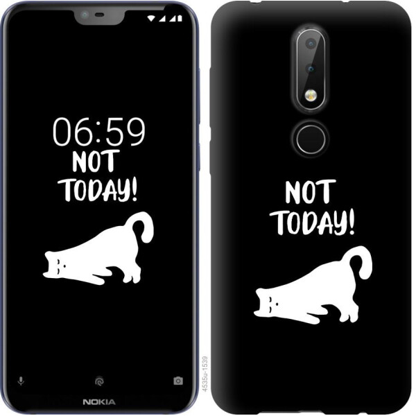 

Чехол на Nokia 6.1 Plus Уставший кот (04798)