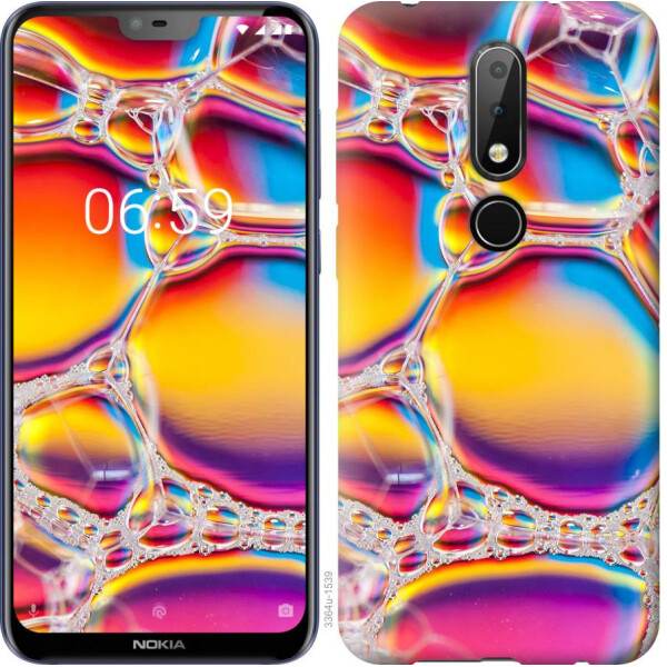 

Чехол на Nokia 6.1 Plus Цветные пузыри (04798)