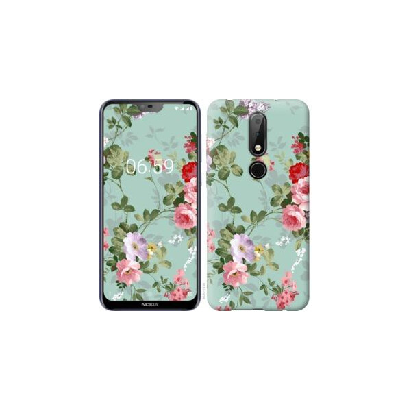 

Чехол на Nokia 6.1 Plus Цветочные обои 2 (04798)