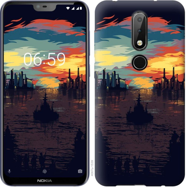 

Чехол на Nokia 6.1 Plus Череп-абстракция (04798)