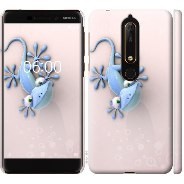 

Чехол на Nokia 6.1 Геккончик (04798)