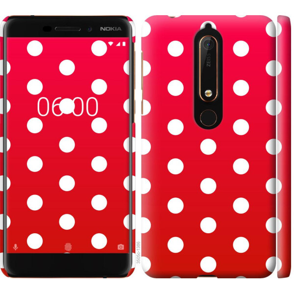 

Чехол на Nokia 6.1 Градиент, Горошек (04798)
