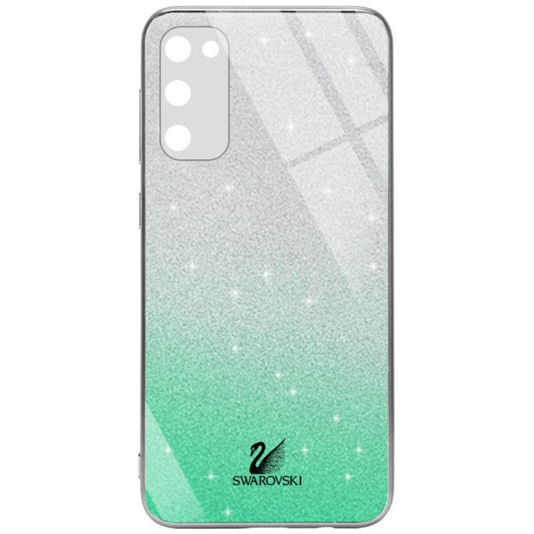 

TPU+Glass чехол Swarovski Full Camera для Samsung Galaxy S20 FE Бирюзовый (is_00000040446_1)